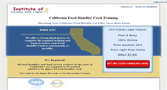 Desktop Screenshot of california-foodhandlercard.com